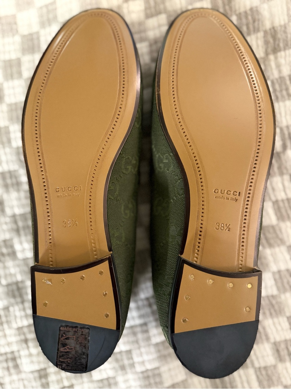 Gucci Jordaan GG Canvas Loafers - Picture 3 of 7